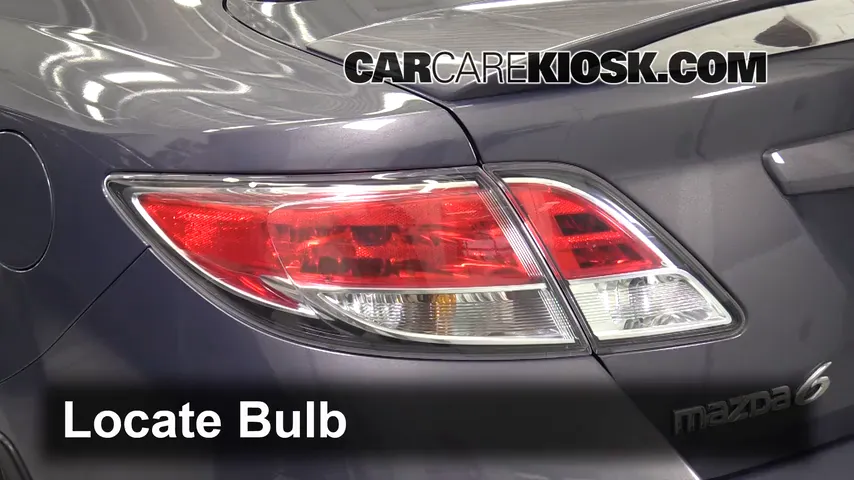 2010 Mazda 6 S 3.7L V6 Lights Turn Signal - Rear (replace bulb)